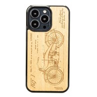 BEWOOD Drvena maskica za Apple iPhone 13 Pro, Harley Patent Aniegre