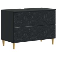 DELFT Kupaonski ormarić za sudoper 82 x 41 x 59 cm, crni