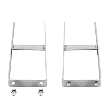 Šiljci za tlo za WPC ogradu, 2 kom, 40 cm, čelični