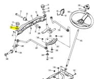 JOHN DEERE Aksijalni prsten M123254 za D105