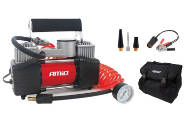 AMIO Kompresor za pumpanje guma dvocilindrični ACOMP-04AMiO, 12V, HQ
