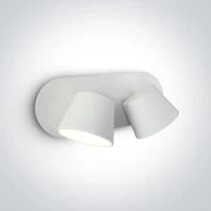 Zidna svjetiljka, LED, 2×6 W, 3000 K, 2×500 lm, bijela