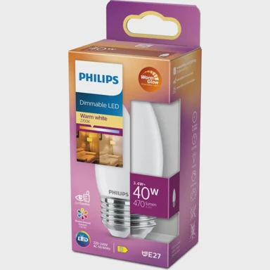 PHILIPS LED Classic žarulja B35, 40W, E27, FR, 8719514324312