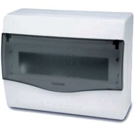 FAMATEL Kutija za osigurače, nadžbuk, 8/10 osigurača, providna, IP40