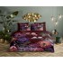 DESCANSO Posteljina Gerbera 140x220 cm od organskog pamuka boje vina