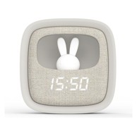 MOB Noćna svjetiljka i budilica Billy Clock, siva