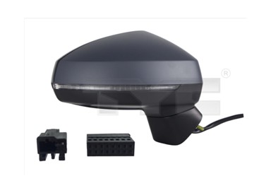 TYC Retrovizor Audi A3 12-16, lijevi, električni, grijani, asferičan, žmigavac, 8 pinova