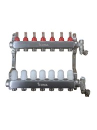 TERMA Podno razdjelnik Plus, s mjeračima protoka, 7 krugova