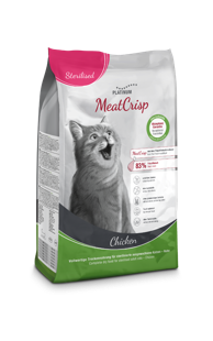 PLATINUM Hrana za mačke MeatCrisp Sterilised Adult, piletina, 1,5 kg