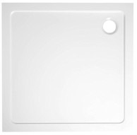 AQUALINE Tuš kada TECMI, lijevani mramor, kvadratna, 90x90 cm, bijela