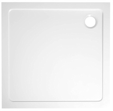 AQUALINE Tuš kada TECMI, lijevani mramor, kvadratna, 90x90 cm, bijela