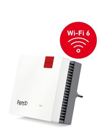FRITZ! Wi-Fi repetitor 1200 AX, Wi-Fi 6, 2400 Mbps, dual-band, gigabit LAN, bijela