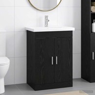 Set namještaja za kupaonicu 61 x 40 x 84,5 cm, crni hrast
