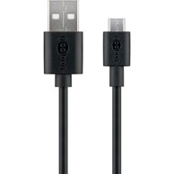 GOOBAY USB-A na Micro USB-B kabel za punjenje 1 m, crni