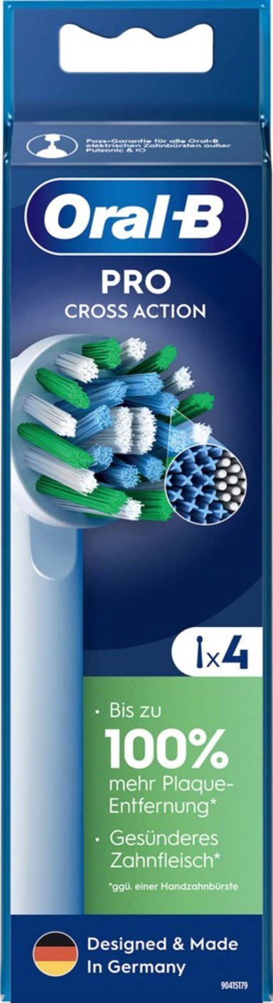 ORAL-B Zamjenske četkice CrossAction, 4 kom, bijele
