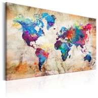 Slika World Map Urban Style 120x80