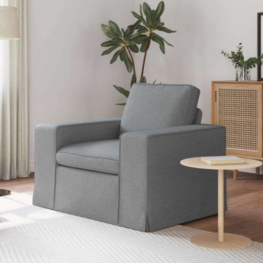 Sofa metalna 102 x 80 x 82 cm, svijetlo siva