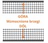 PVC Kvadratna mreža, 0,5 m x 10 m, oko 10 mm, grafitna