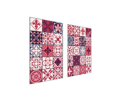 TMK Staklena zaštita za štednjak ili ploču za kuhanje 75x52, mosaic