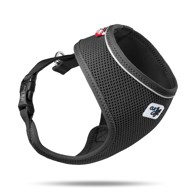 CURLI Oprsnica za pse Kylie Air-Mesh, crna, S