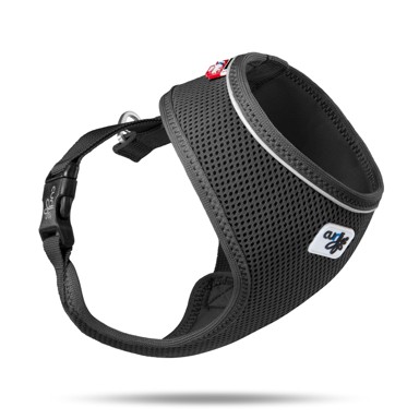 CURLI Oprsnica za pse Kylie Air-Mesh, crna, S