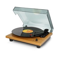 LENCO Gramofon LS-10WD, RCA izlaz, 3.5mm, zvučnici 2x 6W, drveni