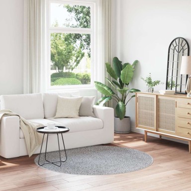 Shaggy Tepih, sivi, Ø160 cm