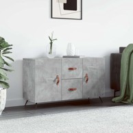 Komoda od konstruiranog drva, 100 x 36 x 60 cm, beton siva