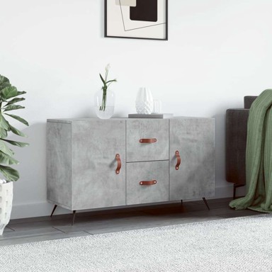 Komoda od konstruiranog drva, 100 x 36 x 60 cm, beton siva