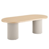 HOUSE NORDIC Blagovaonski stol s pločom stola u dekoru jasena 100x220 cm Solva