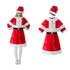 Kostim Djeda Božićnjaka, dvodijelni ženski, crveni