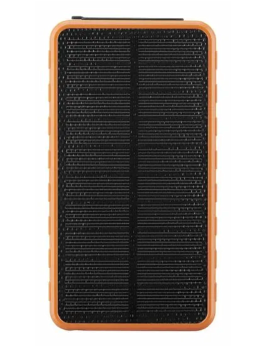 CELLULARLINE Prijenosna solarna baterija 20,000 mAh IP65 LED svjetiljka PBSOLAR20000O, crna