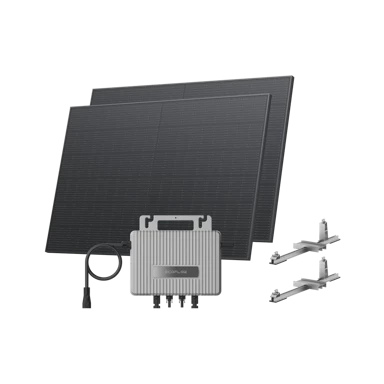 ECOFLOW Krovna solarna elektrana Stream, ravni krov, mikroinverter + 2×400W solarni paneli