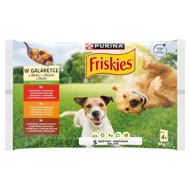 FRISKIES Mokra hrana za pse Adult multipack meso i povrće, 4x85 g