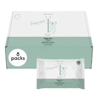 NAÏF Vlažne maramice za djecu, biorazgradive, 8x54 kom