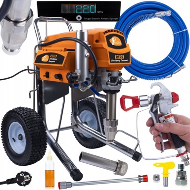 ROSFIX Set airless uređaja za prskanje boje RTR5 UltraSpray Compact, 4000 W, 227 bar, 6,5 l/min