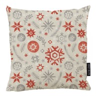 BUTTER KINGS Božićni jastuk s pamučnim oblaganjem Snowflake Frost, 45 x 45 cm