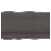 Stolna ploča tamnosiva 100x60x2 cm obrađena masivna hrastovina