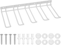 NIKCORP Zidni držač za bušilice i alate, metalni, 4 kuke, bijeli