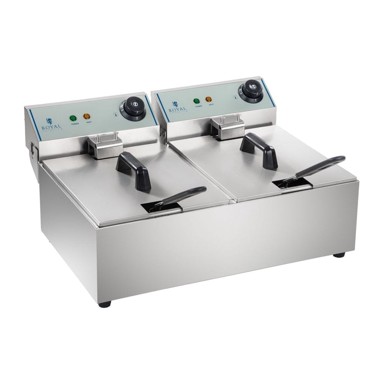 ROYAL CATERING Dvostruka električna friteza, 2 x 5 l