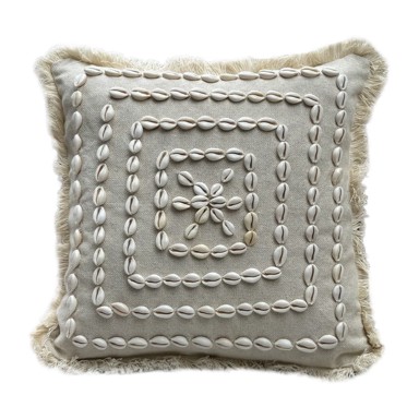 MIOLI DECOR Pamučna ukrasna jastučnica 43x43 cm Seashells 