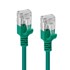 Mrežni spojni kabel, U/FTP, kategorija 6A, tanka izvedba, LSZH, duljina 0,5 m, zelena