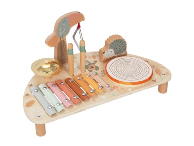 ELINELI Glazbeni stol za djecu sa životinjama, 5 glazbenih instrumenata