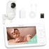 MOMCOZY Video monitor za bebe, BM014-WH12BA-A, bijela