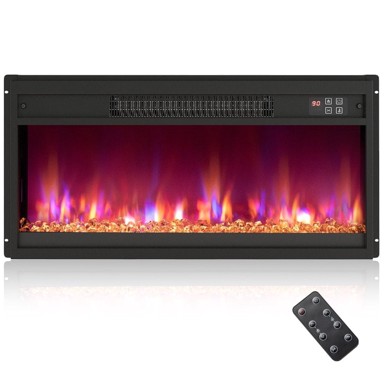 NORTHIX Električni kamin, 26 inča, 1500 W, s daljinskim upravljačem