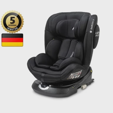 OSANN Autosjedalica Swift360 S, i-Size, ISOFIX-360, 76-150cm, crna