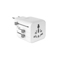 PURO Putni adapter univerzalni EU/UK/SAD/AUS, bijeli