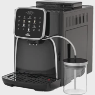 ARZUM Aparat za kavu Okka Espresso Pro M potpuno automatski crno/kromirani s posudom za mlijeko