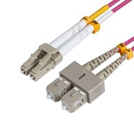 MICROCONNECT Optički Patch kabel, LC/UPC-SC/UPC, 5 m, OM4