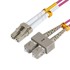 MICROCONNECT Optički Patch kabel, LC/UPC-SC/UPC, 5 m, OM4